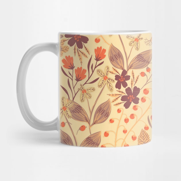 Autumn Floral Pattern by NandanG